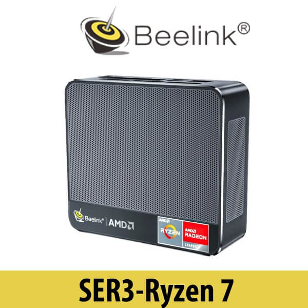 Beelink SER Mini PC AMD Ryzen 7 3750H 4C/8T Windows 10 Pro