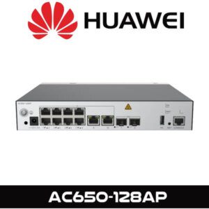 Front view of Huawei AC650-128AP network switch with multiple ports and status LEDs