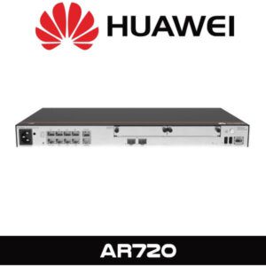 Front view of a Huawei AR720 series enterprise router with multiple ports and the Huawei logo displayed above.