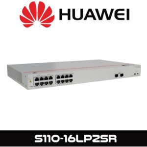 A Huawei S110-16LP2SR network switch with multiple ports on a white background.