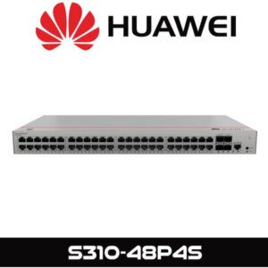 Front view of a Huawei S310-48P4S network switch with 48 Ethernet ports and model number displayed below.