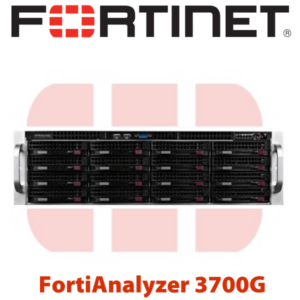 Front view of a Fortinet FortiAnalyzer 3700G with multiple hard drive bays.