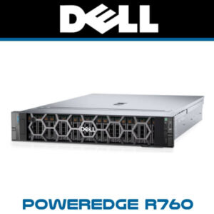 High-performance Dell PowerEdge R760 server with a sleek design, showcasing its front panel and internal drive bays for enhanced storage capabilities.