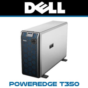 A sleek and modern DELL PowerEdge T350 server showcasing its robust design and features.