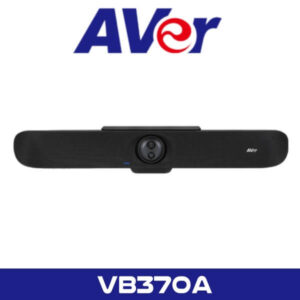 AVer VB370A Video Bar::The AVer VB370A video bar features a sleek design with an integrated camera and microphone, ideal for seamless video conferencing.