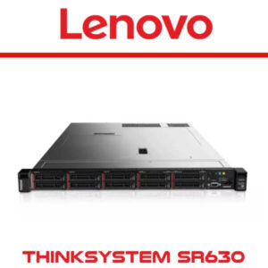 Front view of the Lenovo ThinkSystem SR630 server showcasing its drive bays and control panel.